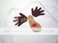 Lilikoi Lane Hand Print Shirt<br>Rudolph The Red Nosed Reindeer<br>Your child's hand & footprint