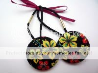 Asian Flower Ponytail Holders<br>Set of 2<br>Ships for free with shirt