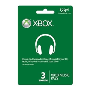 3 Month Xbox Music Pass [Online Game Code]
