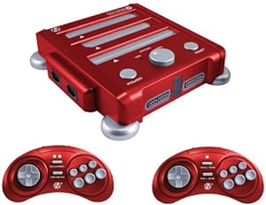 Hyperkin Retron 3 Video Game System for NES/SNES/GENESIS - Red