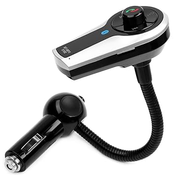Adaptateur voiture Bluetooth Transmetteur FM mains libres Chargeur voiture Support Carte SD/USB pour iPad iPod iPhone Samsung Galaxy Andiod et tous les smartphones 