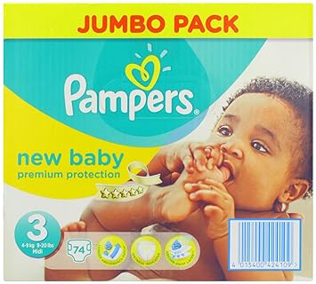 sale 148 stÃ¼ck pampers, new baby jumbo pack - new born, gr 3, 4-7