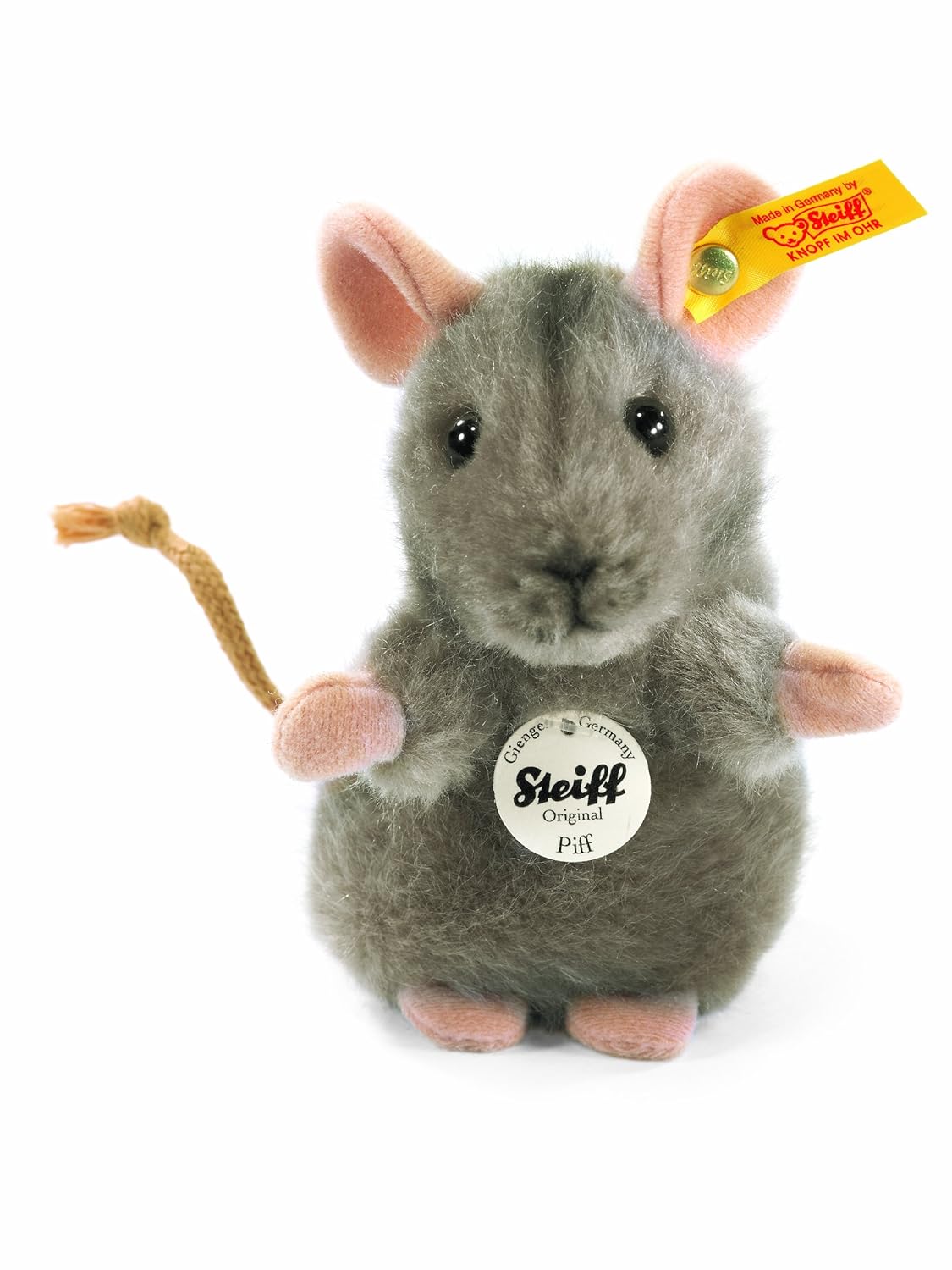Steiff 56222 - Piff Maus, grau, 10 cm