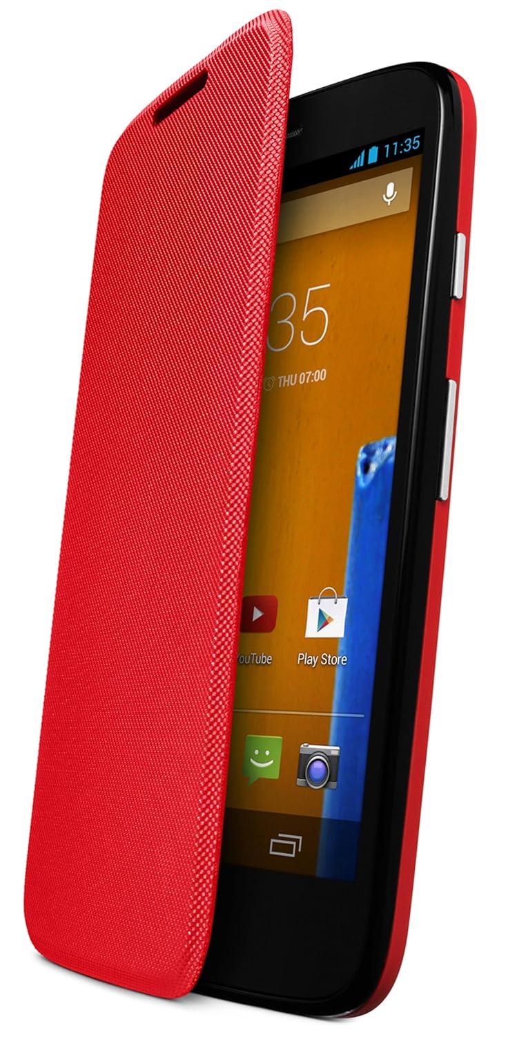 Motorola Flip Shell für das Moto G rot
