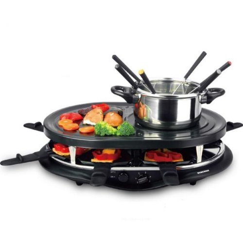 Syntrox Germany 4 in 1 Raclette-Grill-Fondue-Heißer