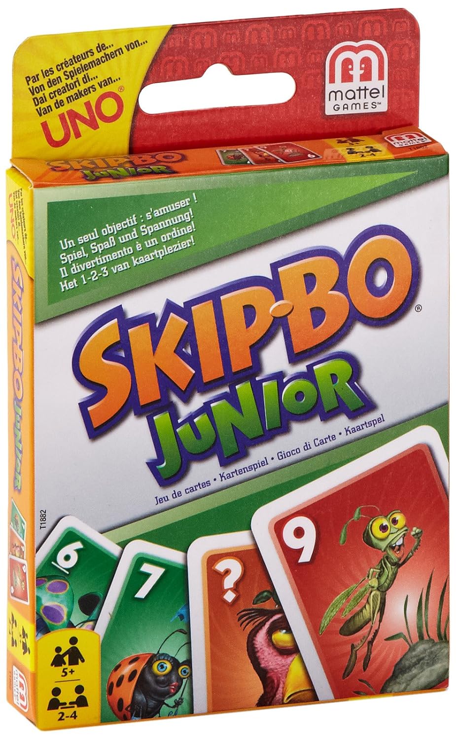 Mattel T1882-0 - Skip-Bo Junior, Kartenspiel