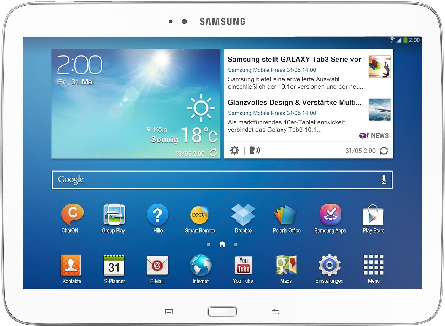 Samsung Galaxy Tab 3 25,7 cm (10,1 Zoll)