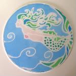 FFS Lottery - Family Pendragon -  Mermaid Silk Painting