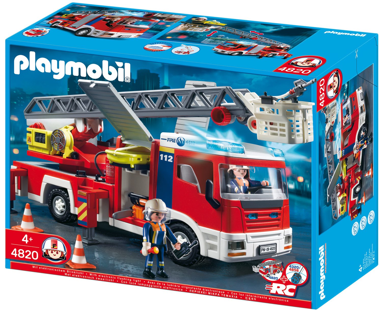 PLAYMOBIL 4820 - Feuerwehr-Leiterfahrzeug