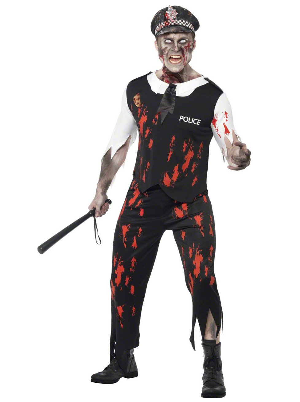Polizist Zombie Kostüm, Größe:L