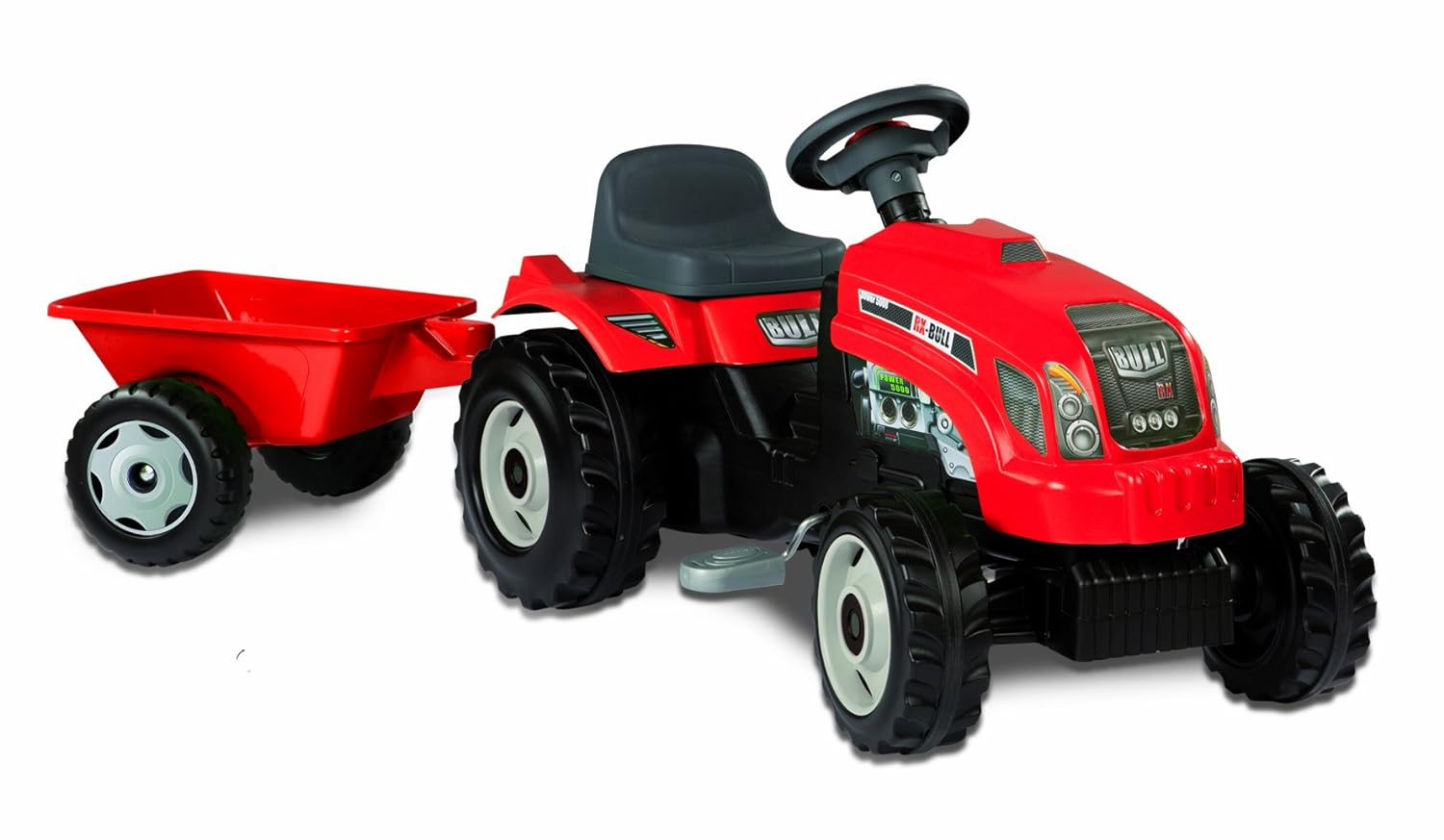 Smoby 7600033045 - GM Traktor mit Anhänger,