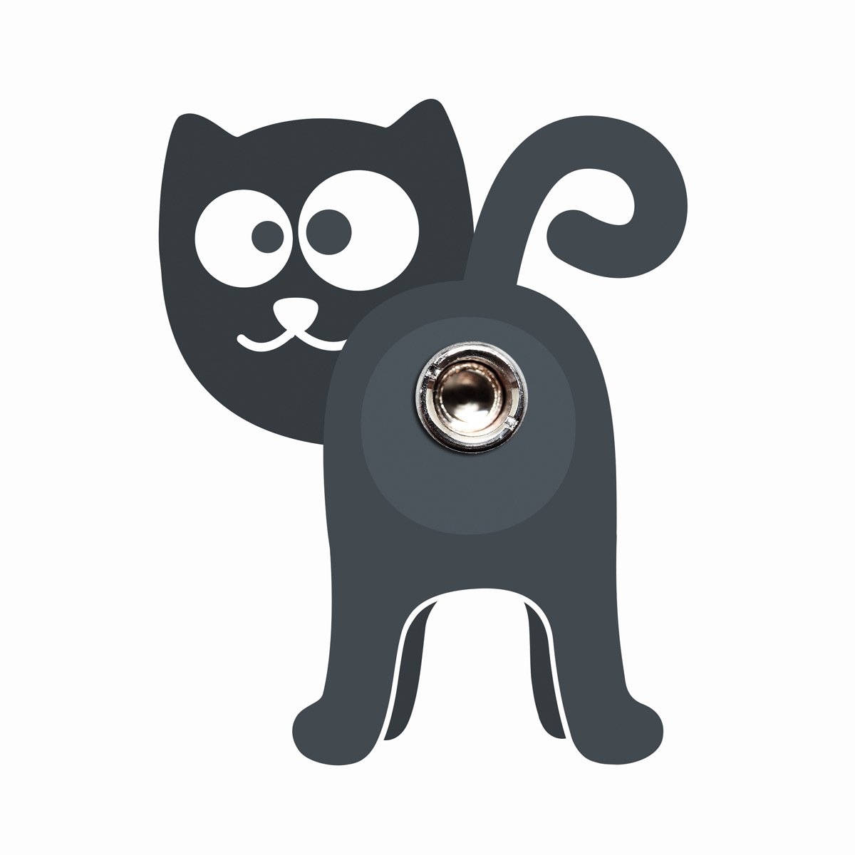 Sticky Jam Türspion-Sticker Katze