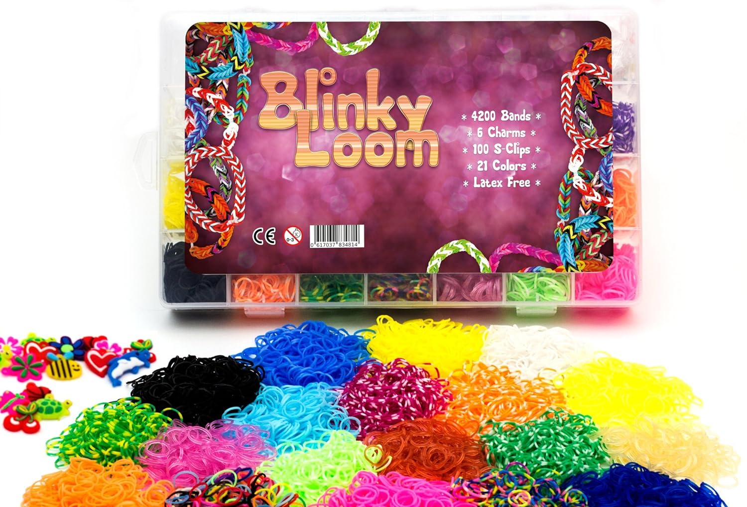 Blinky Loom XXL Set 21 Farben 4200 Loom
