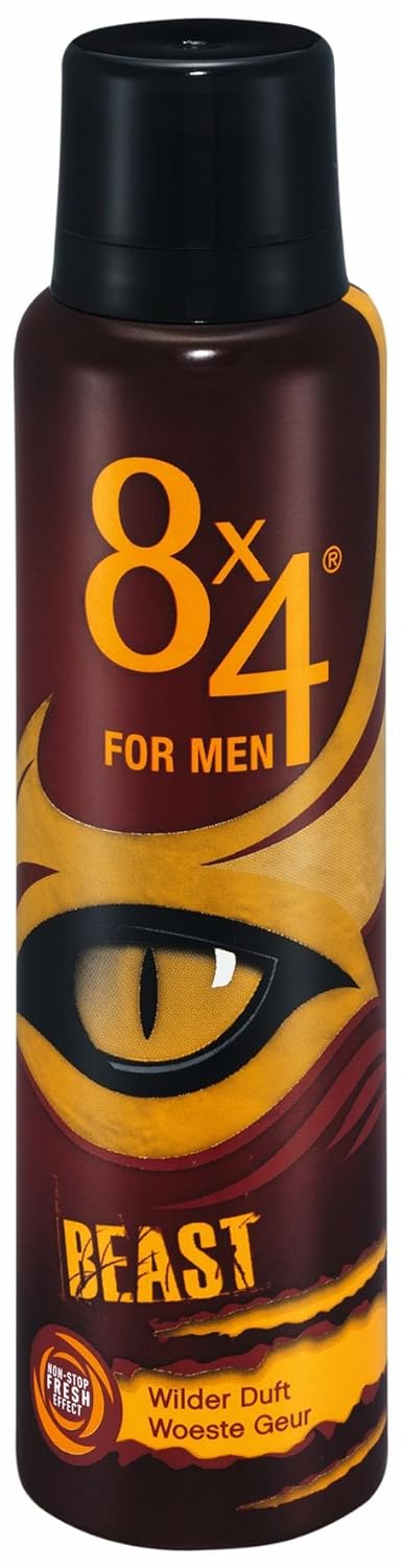 8x4 Deo Spray Beast Men, 3er Pack (3 x