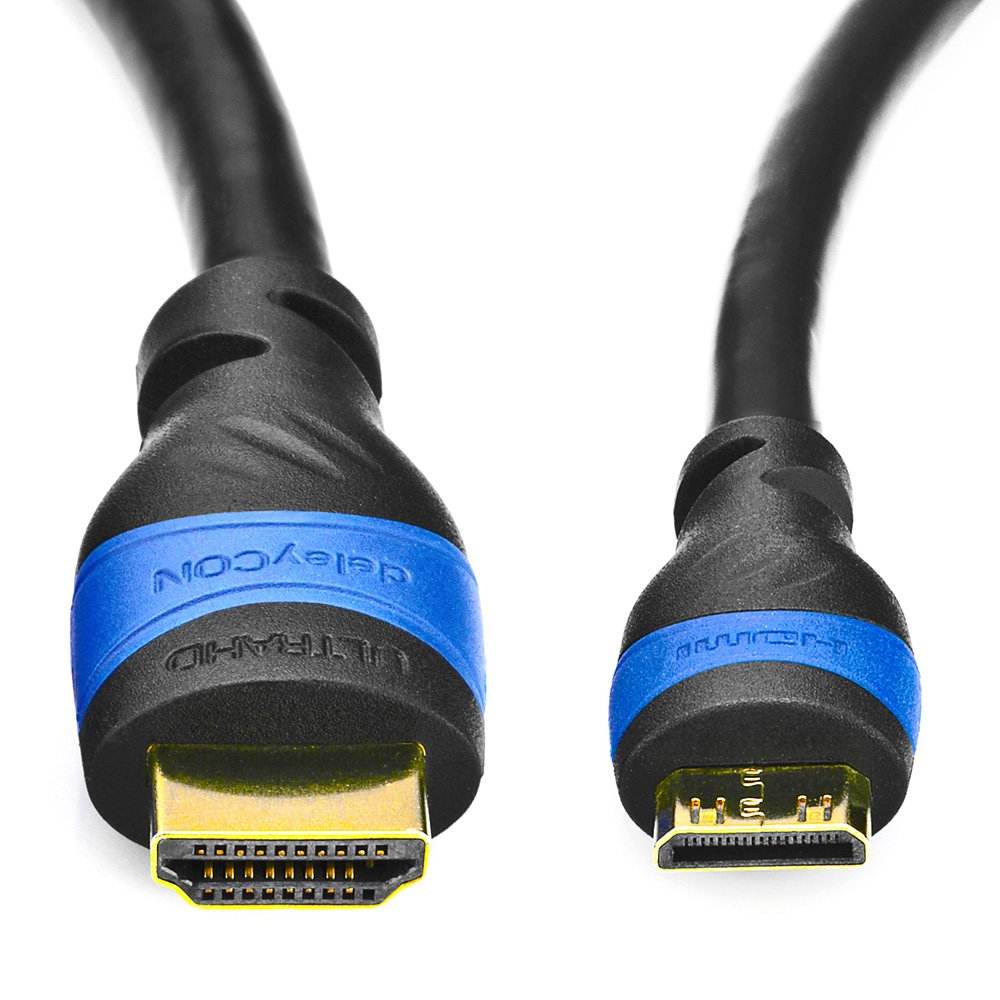 deleyCON 1,5m mini HDMI Kabel HDMI 2.0