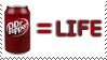 Stamp 112; Dr Pepper equals LIFE