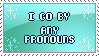 Stamp 111; I go by any pronouns