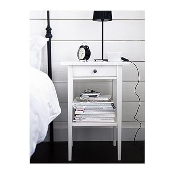 Ikea Hemnes Table De Nuit Blanc 46x35 Cm Mnbvcfhgfhgff