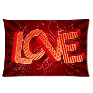 Customized Love Design Great Gift To Your Sweetheart Rectangle Pillow ...