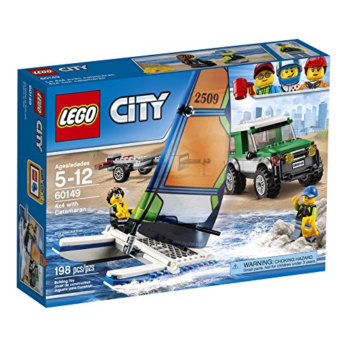 LEGO City Great Vehicles 4x4 with Catamaran 60149 Building Kit, 본품선택 