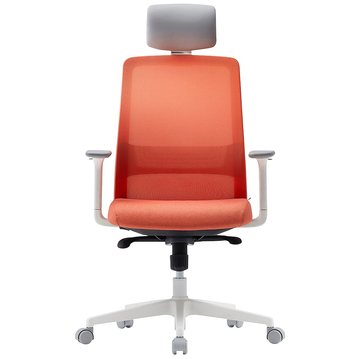 시디즈 화이트쉘 메쉬 사무용 의자 TN402HLA Sidiz White Shell Mesh Office Chair, 오렌지 