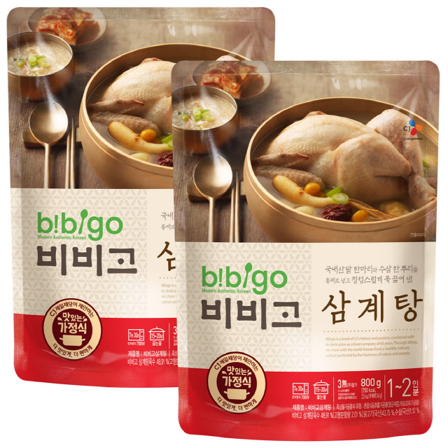 비비고 CJ 삼계탕 800g x 2팩 Bibigo Chicken Soup 2, 10개, 500g 