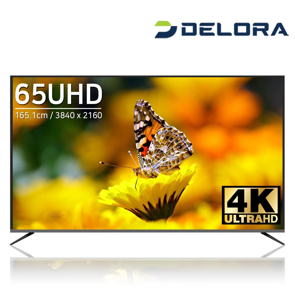 델로라 D65PE UHD 4K TV 기사방문설치, 01.델로라65PEUHD-스탠드형(기사방문 TV테스트) 