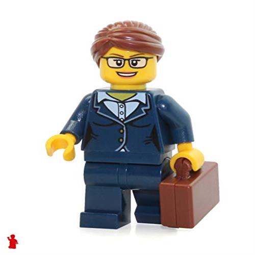 LEGO City미니 피규어 businesswoman (암청색 팬츠 슈트 안경) 60134, 본품선택 