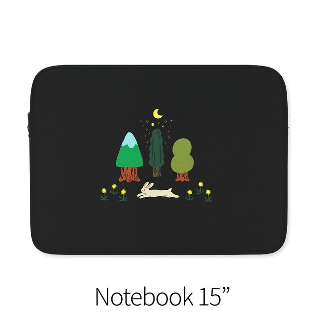 [천삼백케이] [올뉴프레임] 달빛숲 (노트북 15인치 파우치), 단품 