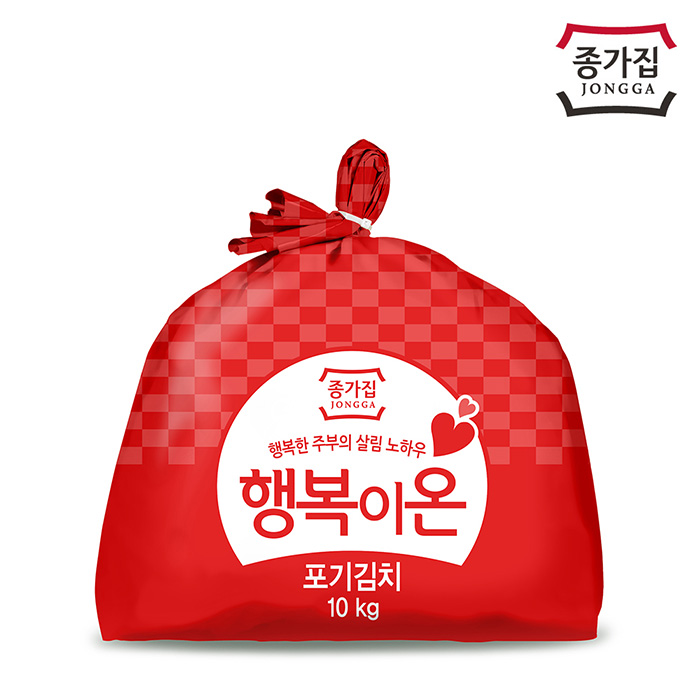 종가집 행복이온 포기김치 10kg 배추김치, 단일상품 