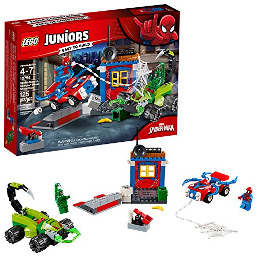 LEGO Juniors Spider-Man Vs. Scorpion Street Showdown 10754 Building Kit (12, 본품선택 