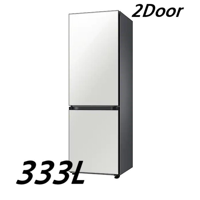 삼성전자 삼성 비스포크 냉장고 2도어 333L 글램화이트 - RB33R300435 (기존제품무료수거) 
