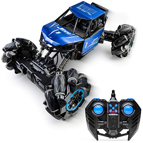 Power Your Fun Jive Dancing Car - Remote Control Monster Truck RC Crawler 4x4 Stunt Cars for Kids Red, Color = Blue 