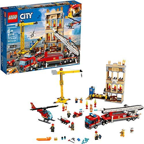 LEGO City Downtown Fire Brigade 60216 Building Kit 2019 (943 Pieces) Standard Packaging, Product Packaging = Standard Packaging 