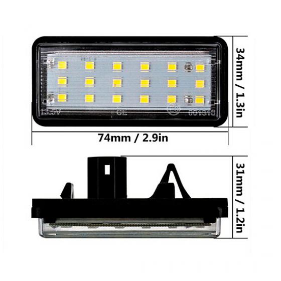 루미에르 샵 테일 램프 자동차 LED 번호판등 GX470 교체품 차량용 제논램프, A China 
