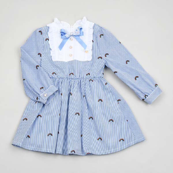 [현대백화점][프렌치캣] 블루 스트라이프 원피스 CH 드레스 (Q01DBO130) 