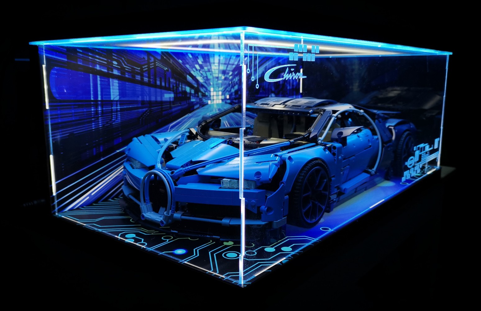 Deliken 매직박스 레고 부가티 시론(Bugatti Ciron) 42083 전용 아크릴 LED 케이스, LEDx1(천장조명) 