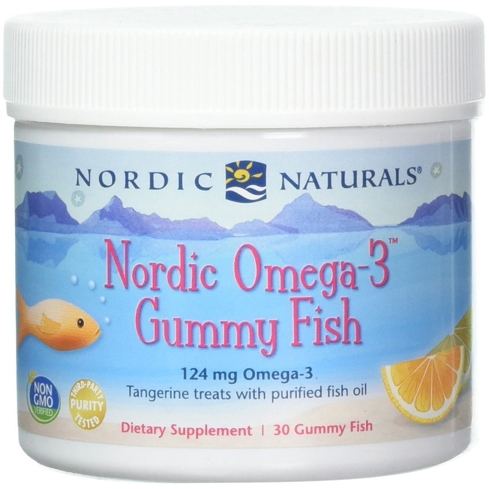 노르딕내추럴스 Nordic Naturals Omega-3 Gummy Fish 30Count 노르딕 오메가3 구미 피쉬 30구미 1팩, 1세트, 1 