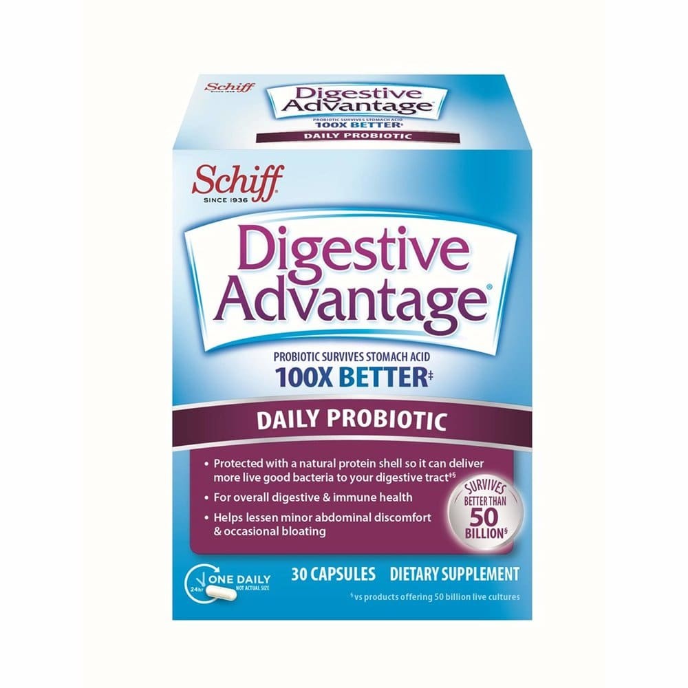 Digestive Advantage 칼슘 소화건강증진 프로바이오틱 30캡슐, 30정, 1개 