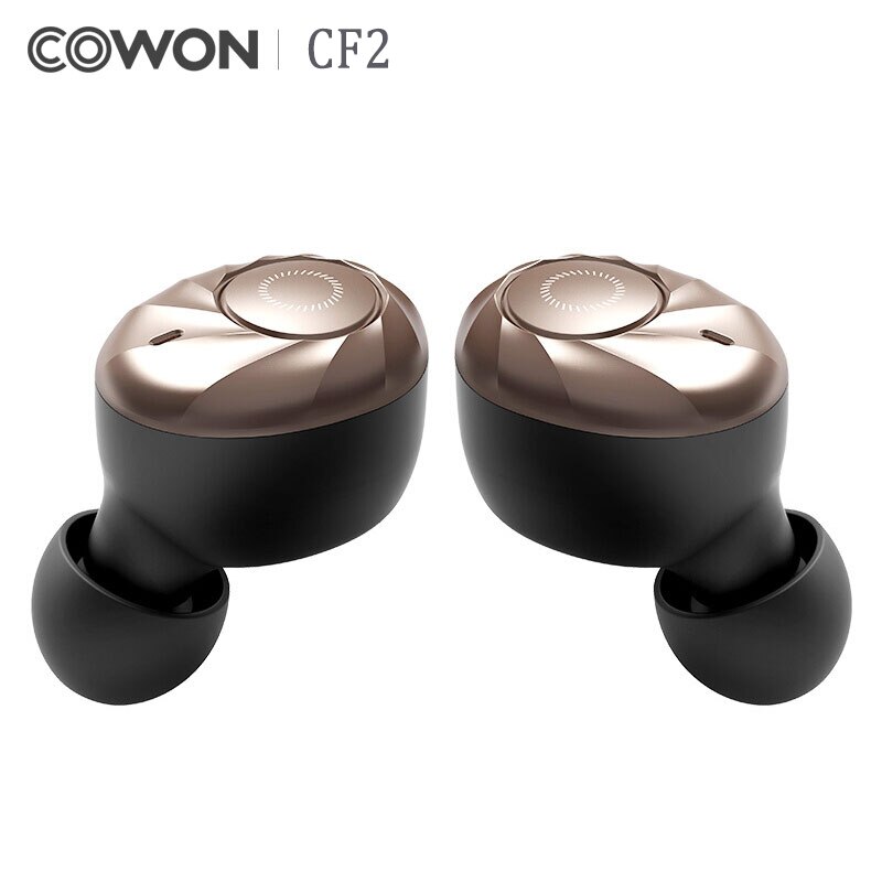 Cowon cf2 bluetooth 5.0 ipx4 방수 스포츠 hifi 헤드셋 듀얼 호스트 고성능 무선 이어폰, 단일, 단일 
