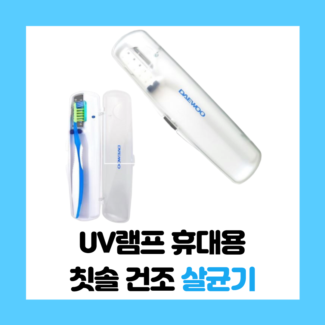 피기드림 무선 칫솔 소독기 살균기 자외선 케이스 휴대용 칫솔살균기, 화이트 
