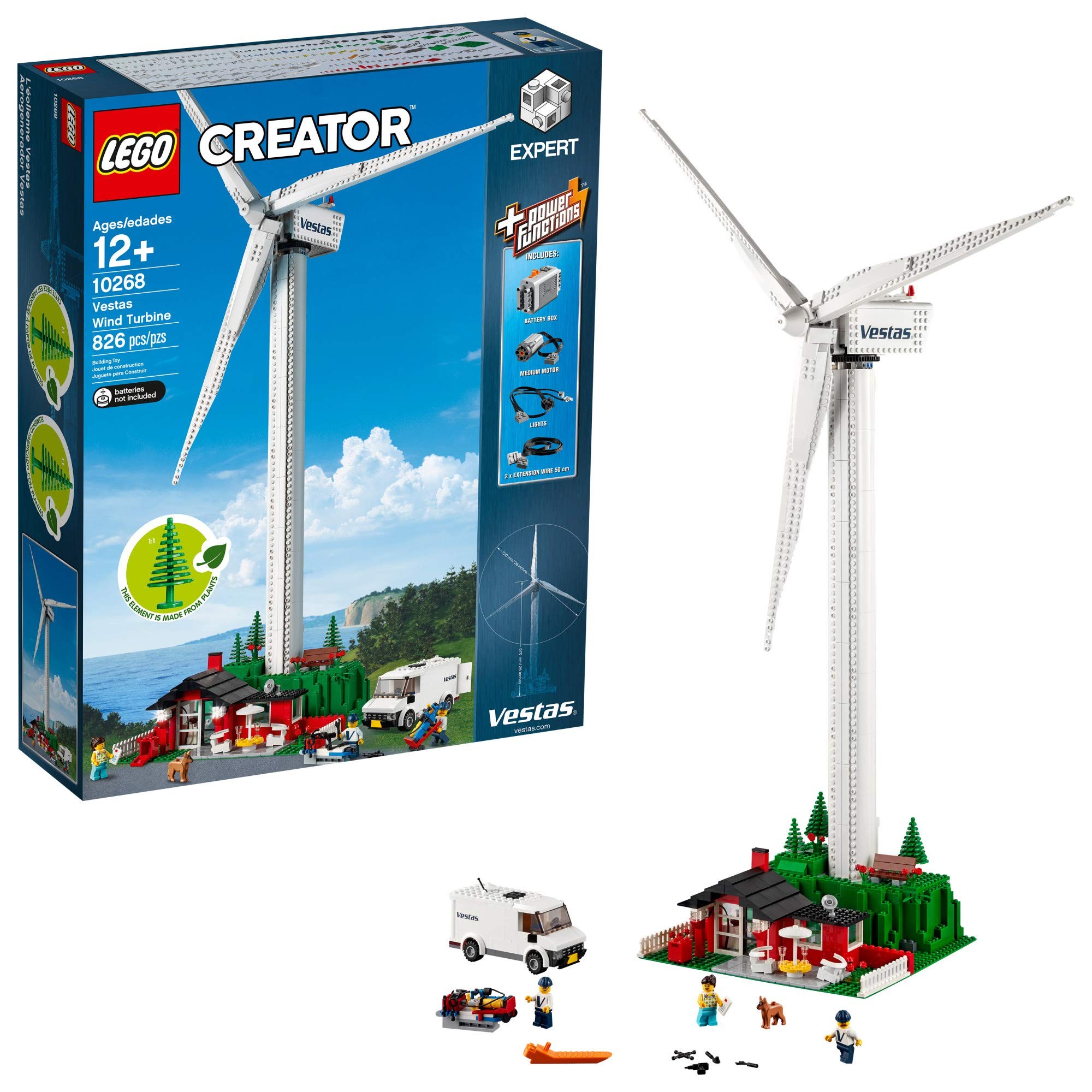 LEGO Creator Expert Vestas Wind Turbine 10268 Building Kit New 2019 (826 P, 본품선택 
