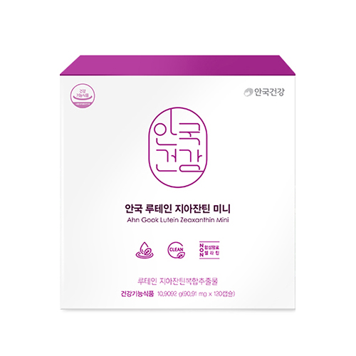 안국건강 루테인 지아잔틴 미니 + 쇼핑백, 120개입, 1세트 