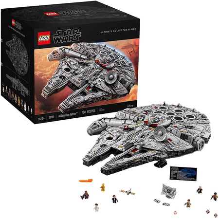LEGO Star Wars Ultimate Millennium Falcon 75192 전문가 용 건물 키트 및 우주선 모델 성인을위한 최고, 한 가지 색 
