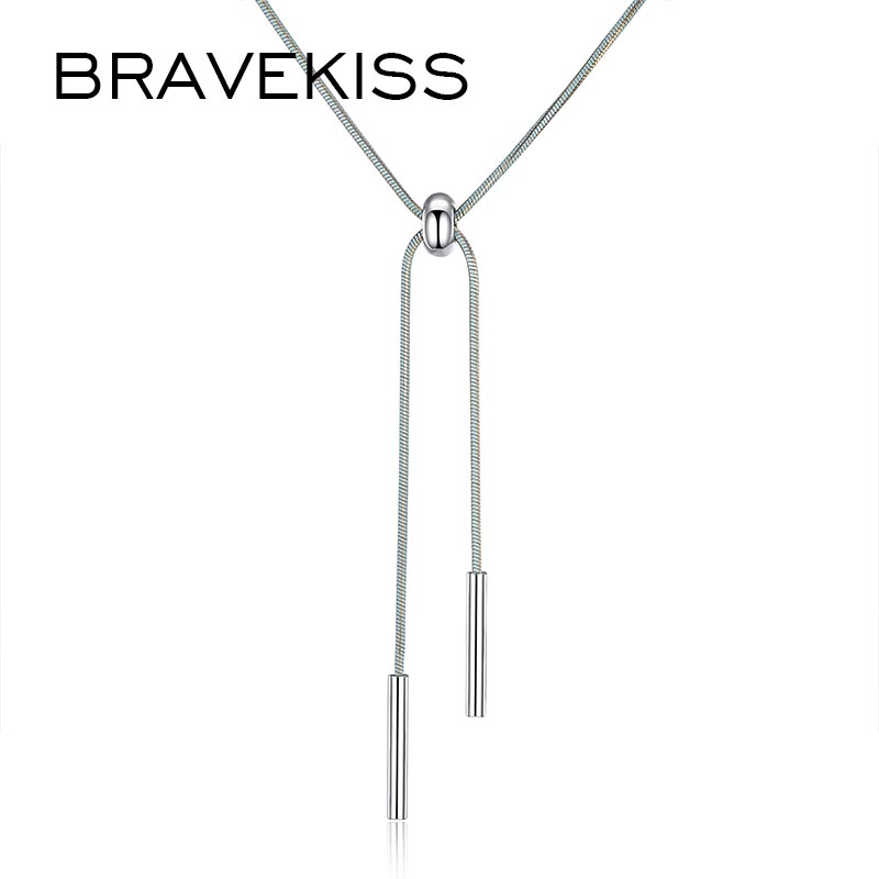 Bravekiss 패션 4 색 매력 여성을위한 간단한 뱀 체인 초커 목걸이 쥬얼리 파티 collares bijoux femme 선물 bun0270 