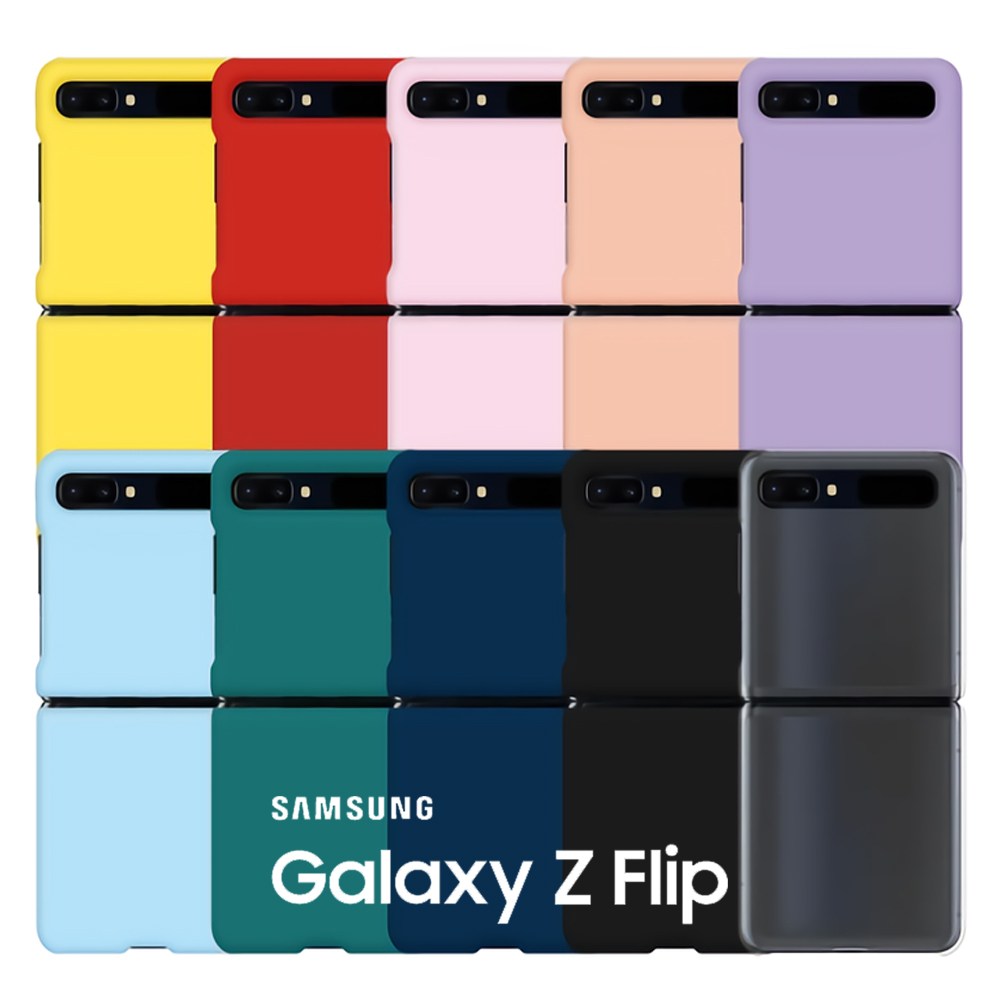 츄츄네 Samsung Galaxy | 삼성 갤럭시 제트플립 단색 무지 슬림 케이스 휴대폰 