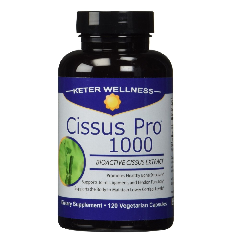 미국 정품 무료배송 Keter Wellness 시서스가루 식물성 다이어트약 지방분해 시서스 분말 1000mg 120캡슐, 2병 