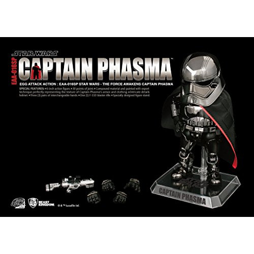 Beast Kingdom Star Wars 2016 SDCC Exclusive EAA-016SP 6 Captain Phasma Chrome VER. Figure 