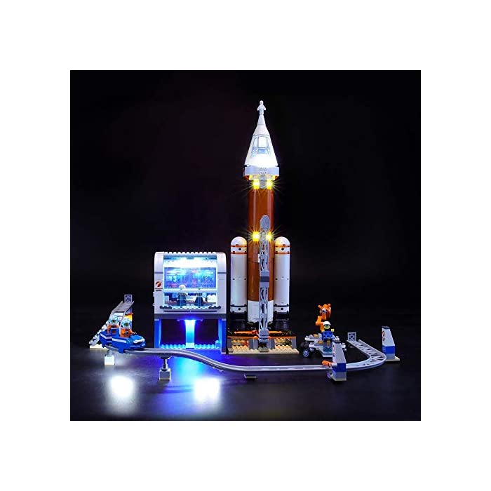 BRIKSMAX LED 라이트 키트 레고 초 거대 로켓 지령 본부 60228 전용 - 세트는 포함되 