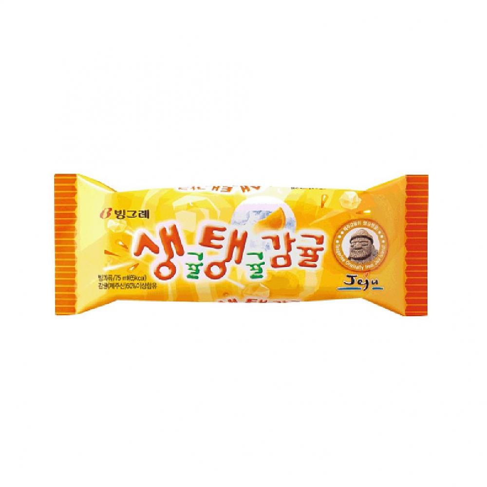 코코마트 빙그레 생귤탱귤감귤 1박스 40개입 바아이스크림 감귤 한라봉주스, 1 